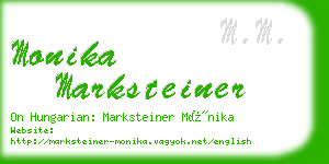 monika marksteiner business card